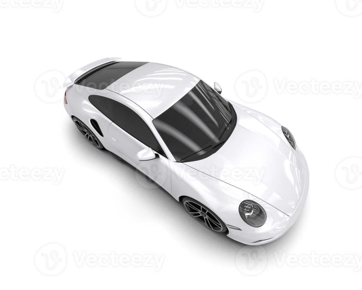 Realistic sport car isolated on background. 3d rendering - illustration png