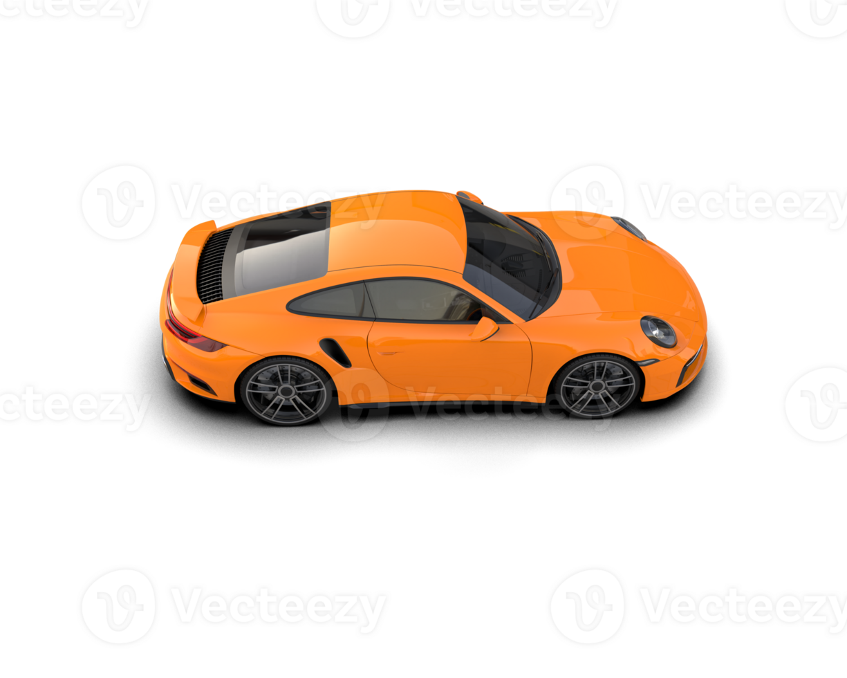 Realistic sport car isolated on background. 3d rendering - illustration png