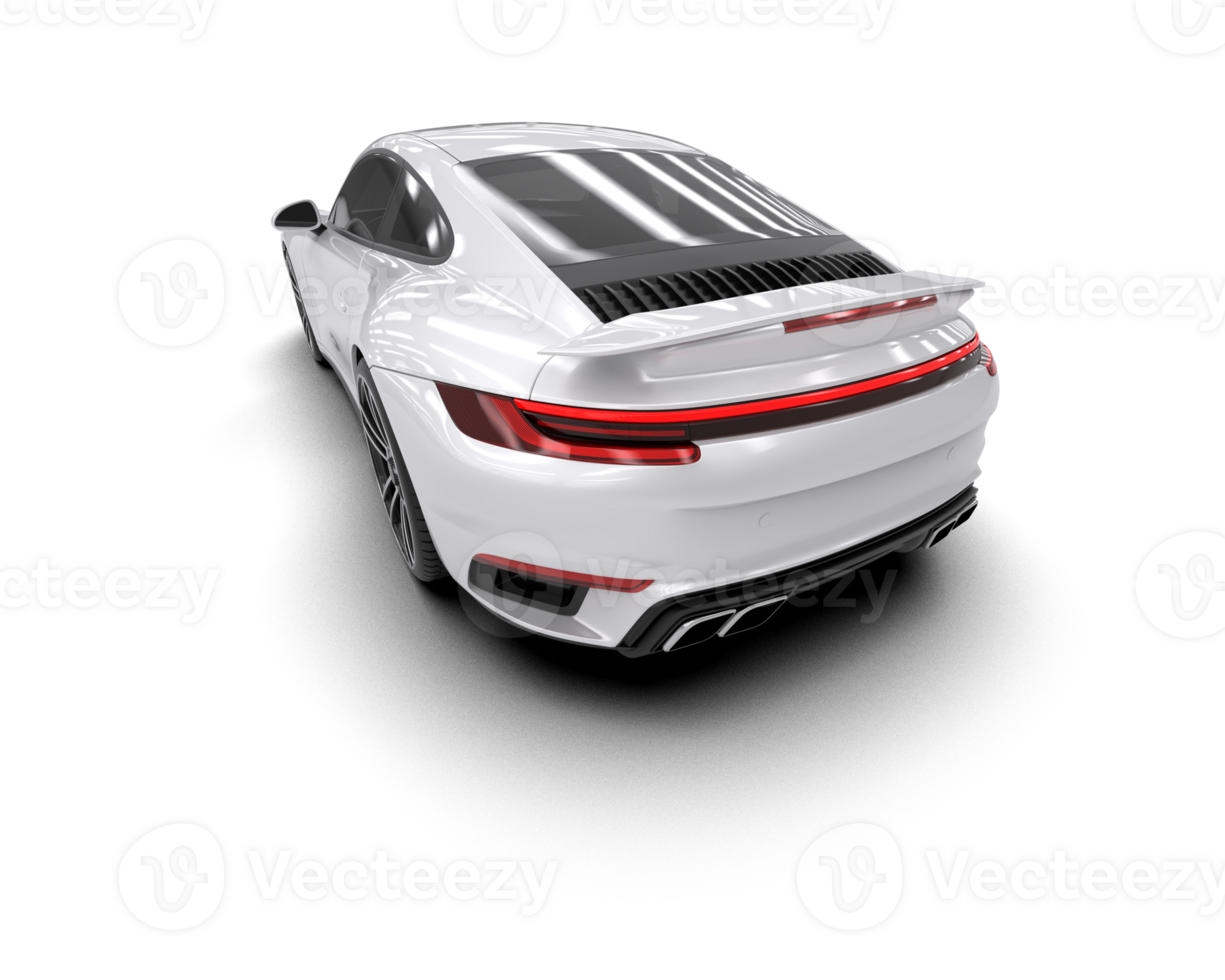 Realistic sport car isolated on background. 3d rendering - illustration png