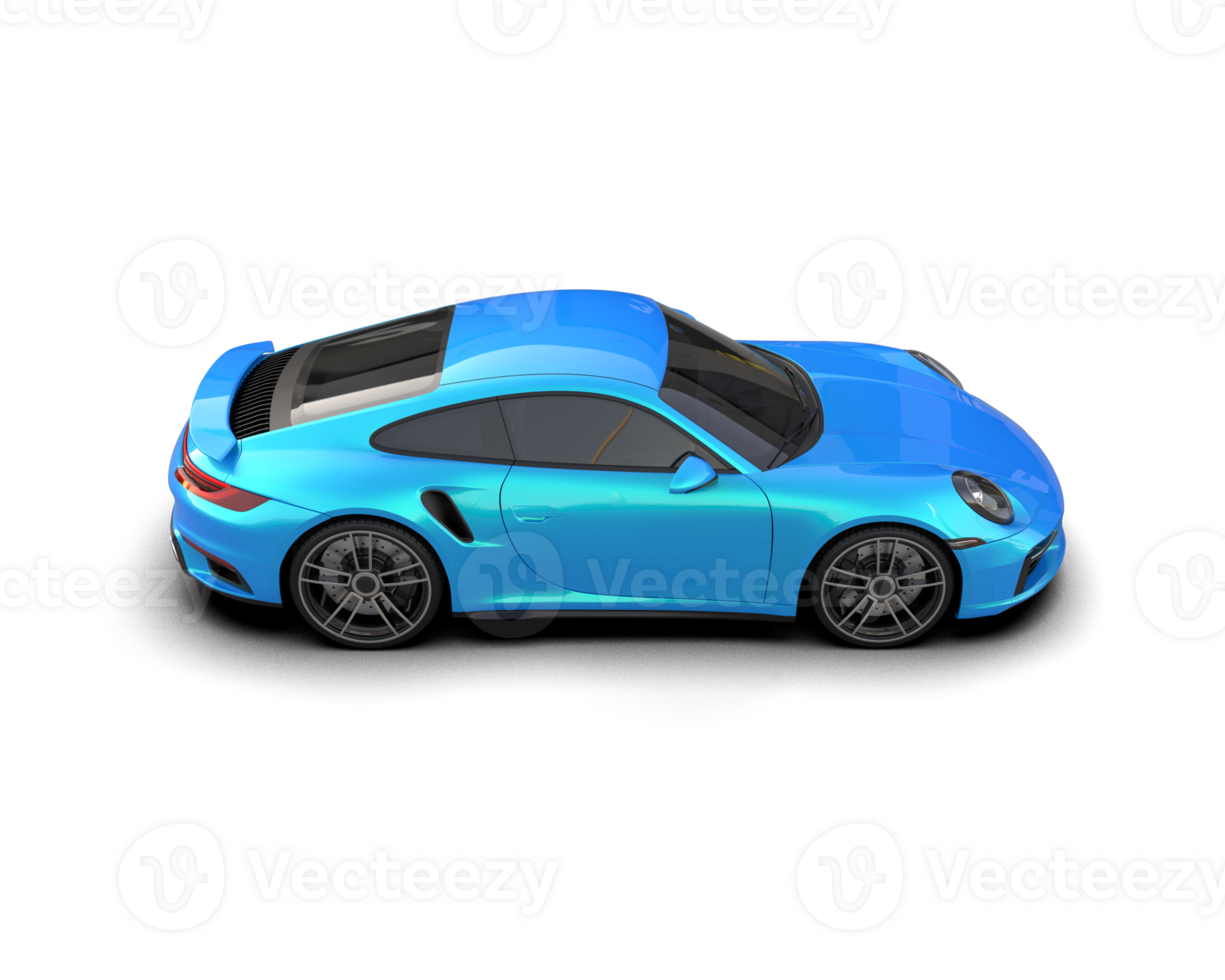 Realistic sport car isolated on background. 3d rendering - illustration png