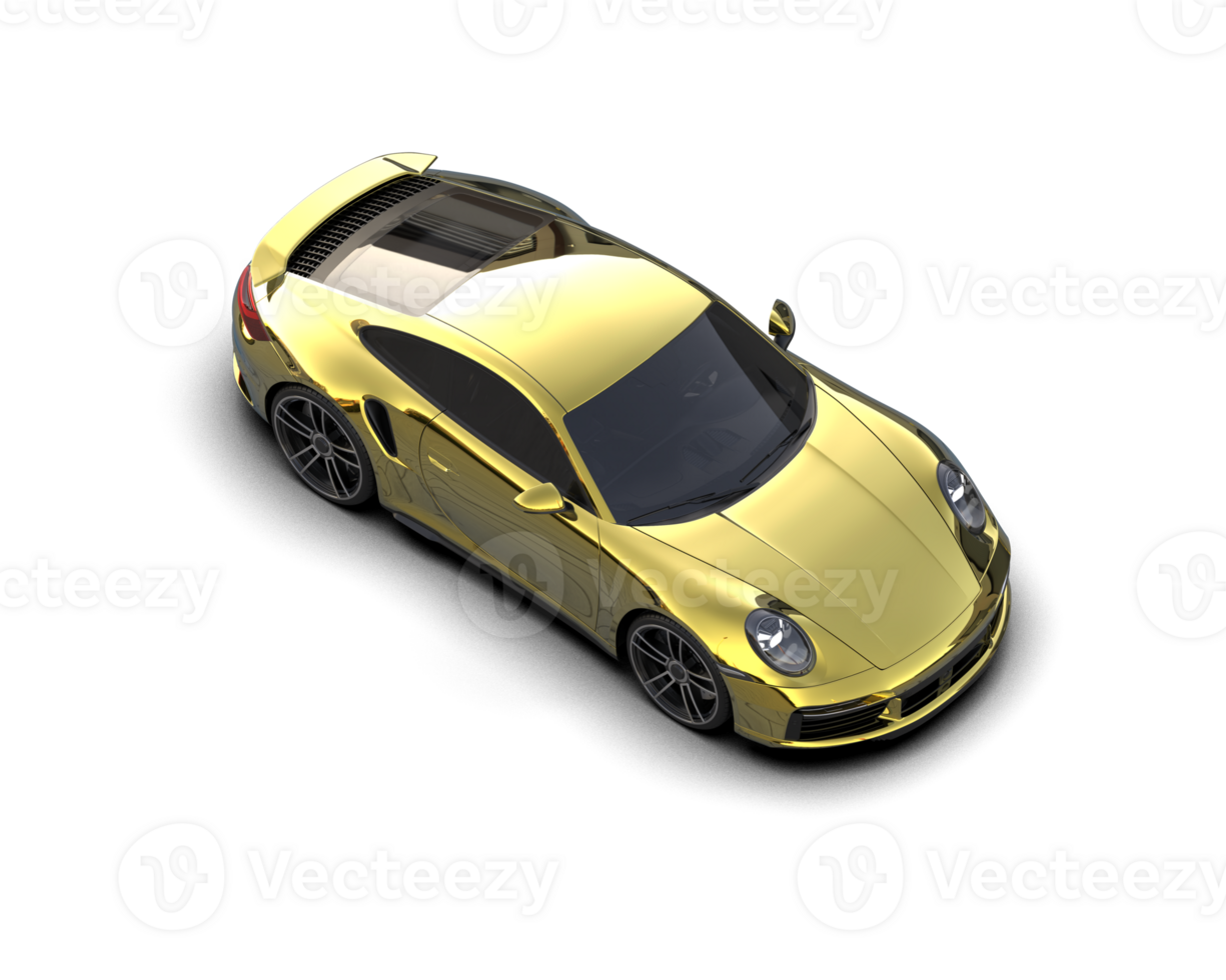 Realistic sport car isolated on background. 3d rendering - illustration png