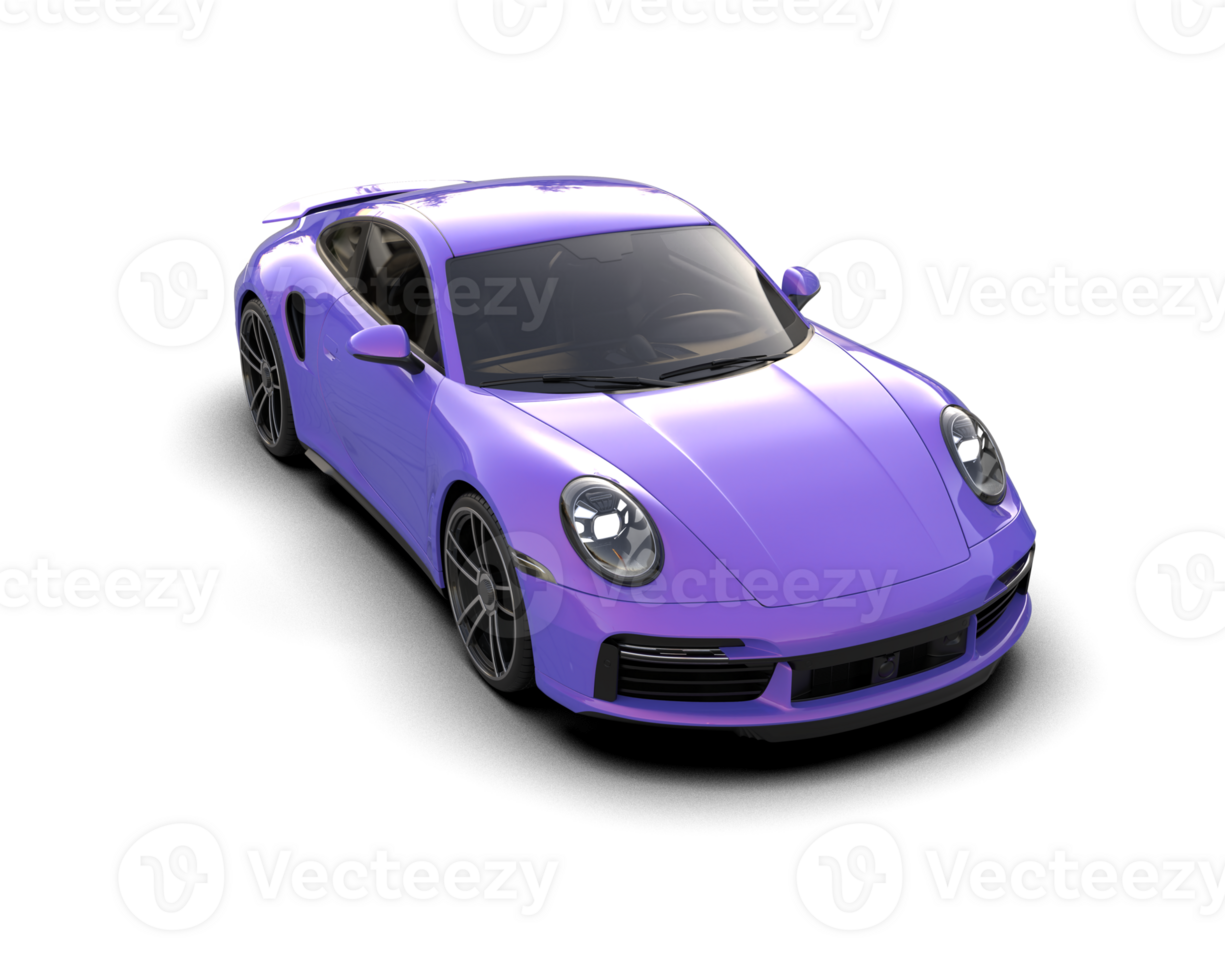 Realistic sport car isolated on background. 3d rendering - illustration png