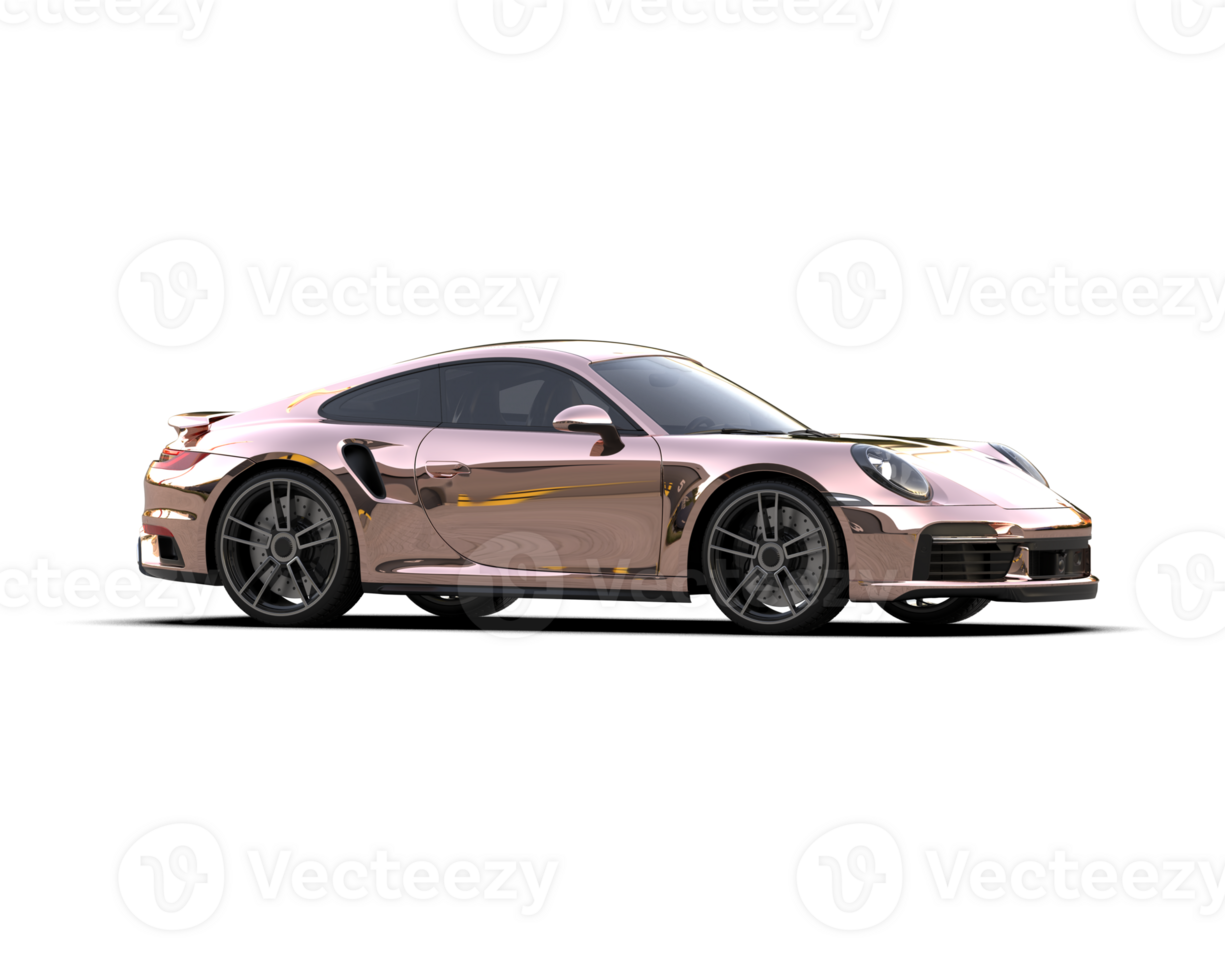 Realistic sport car isolated on background. 3d rendering - illustration png