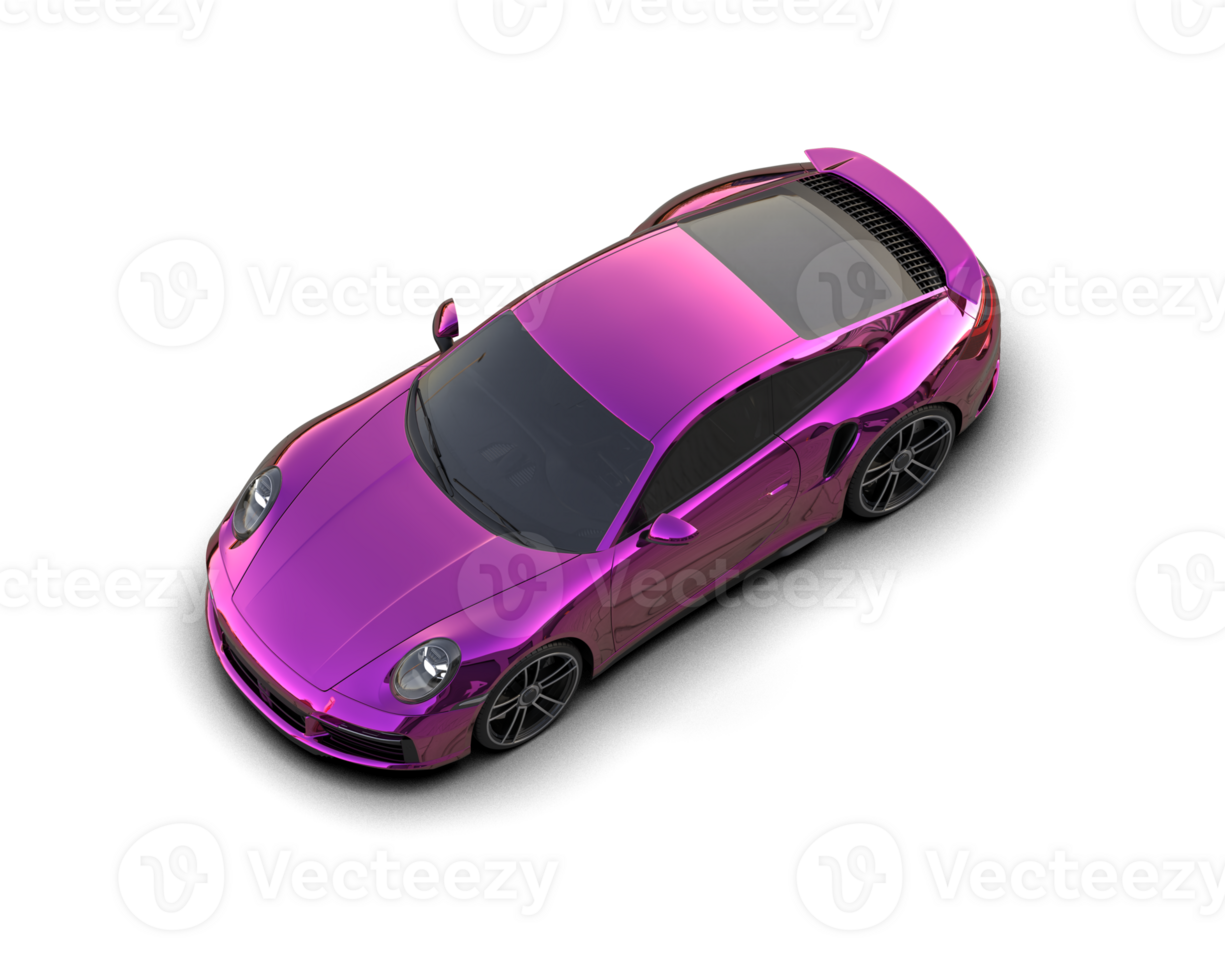 Realistic sport car isolated on background. 3d rendering - illustration png
