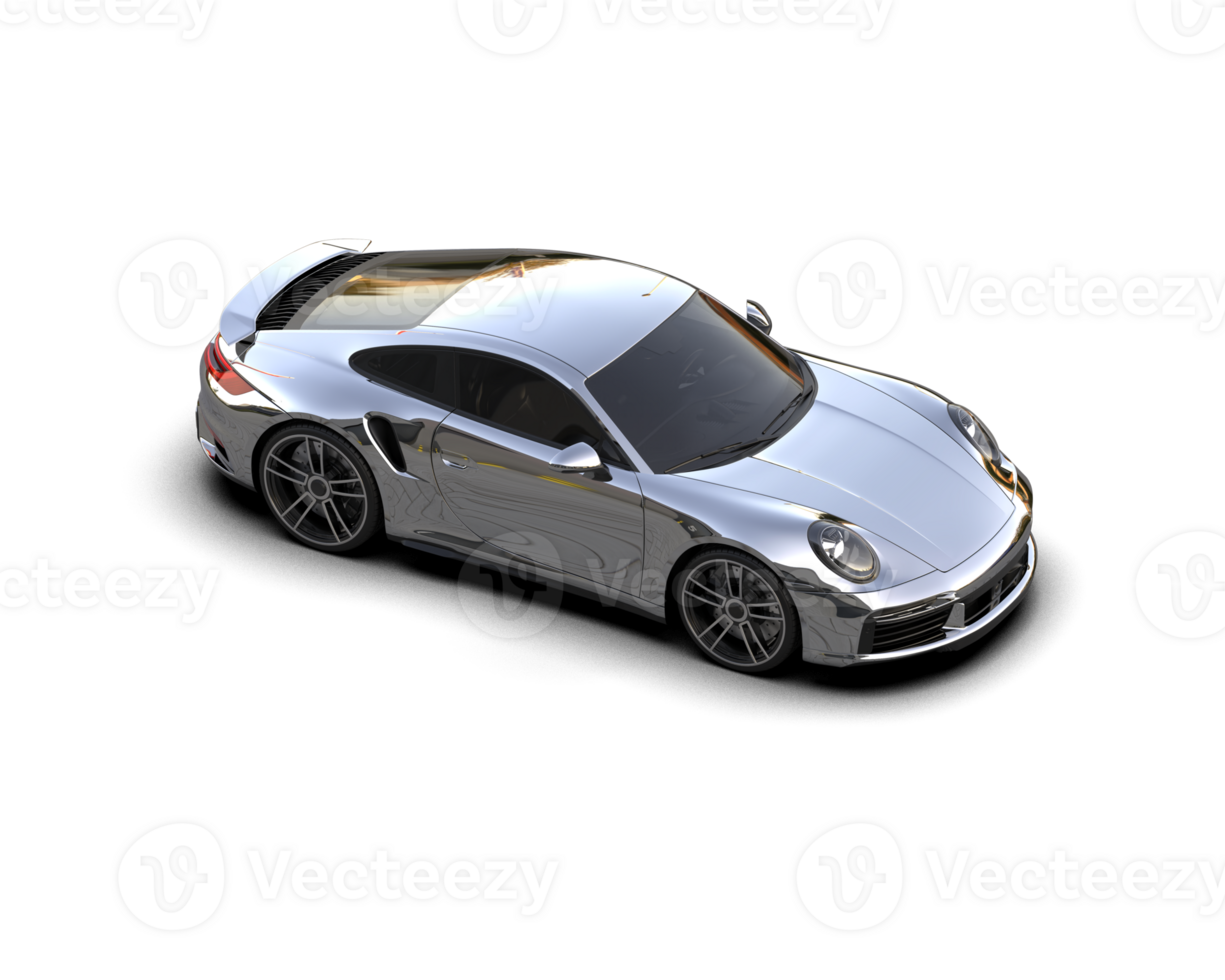 Realistic sport car isolated on background. 3d rendering - illustration png