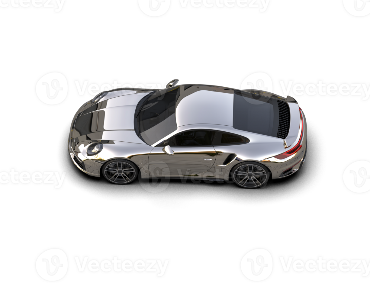 Realistic sport car isolated on background. 3d rendering - illustration png