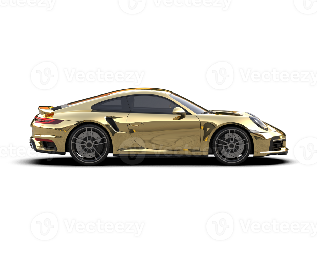 Realistic sport car isolated on background. 3d rendering - illustration png