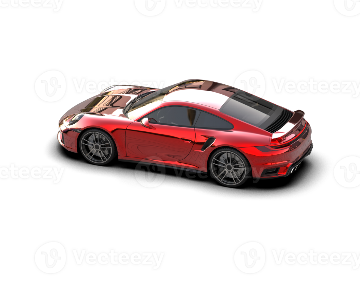 Realistic sport car isolated on background. 3d rendering - illustration png