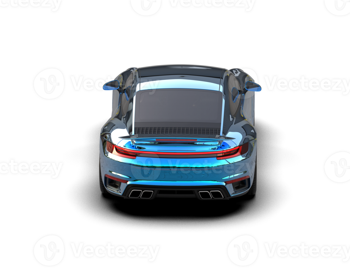 Realistic sport car isolated on background. 3d rendering - illustration png