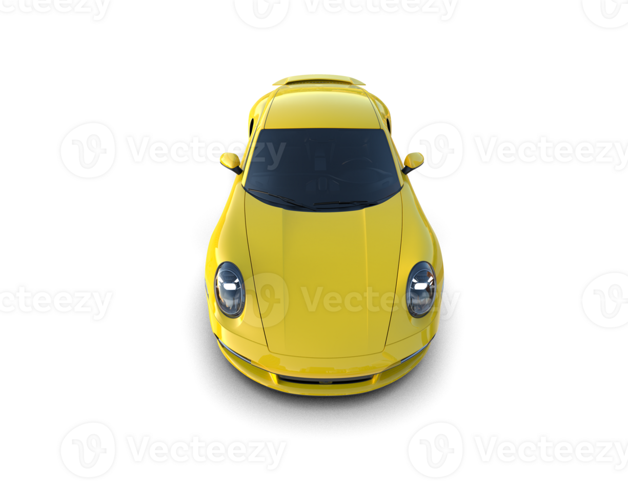 Realistic sport car isolated on background. 3d rendering - illustration png