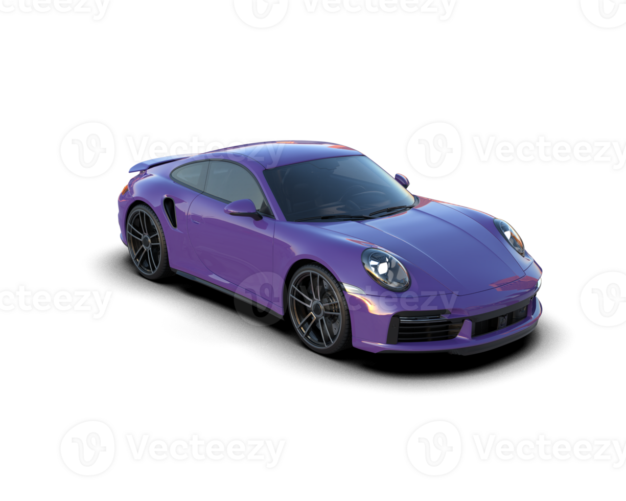 Realistic sport car isolated on background. 3d rendering - illustration png