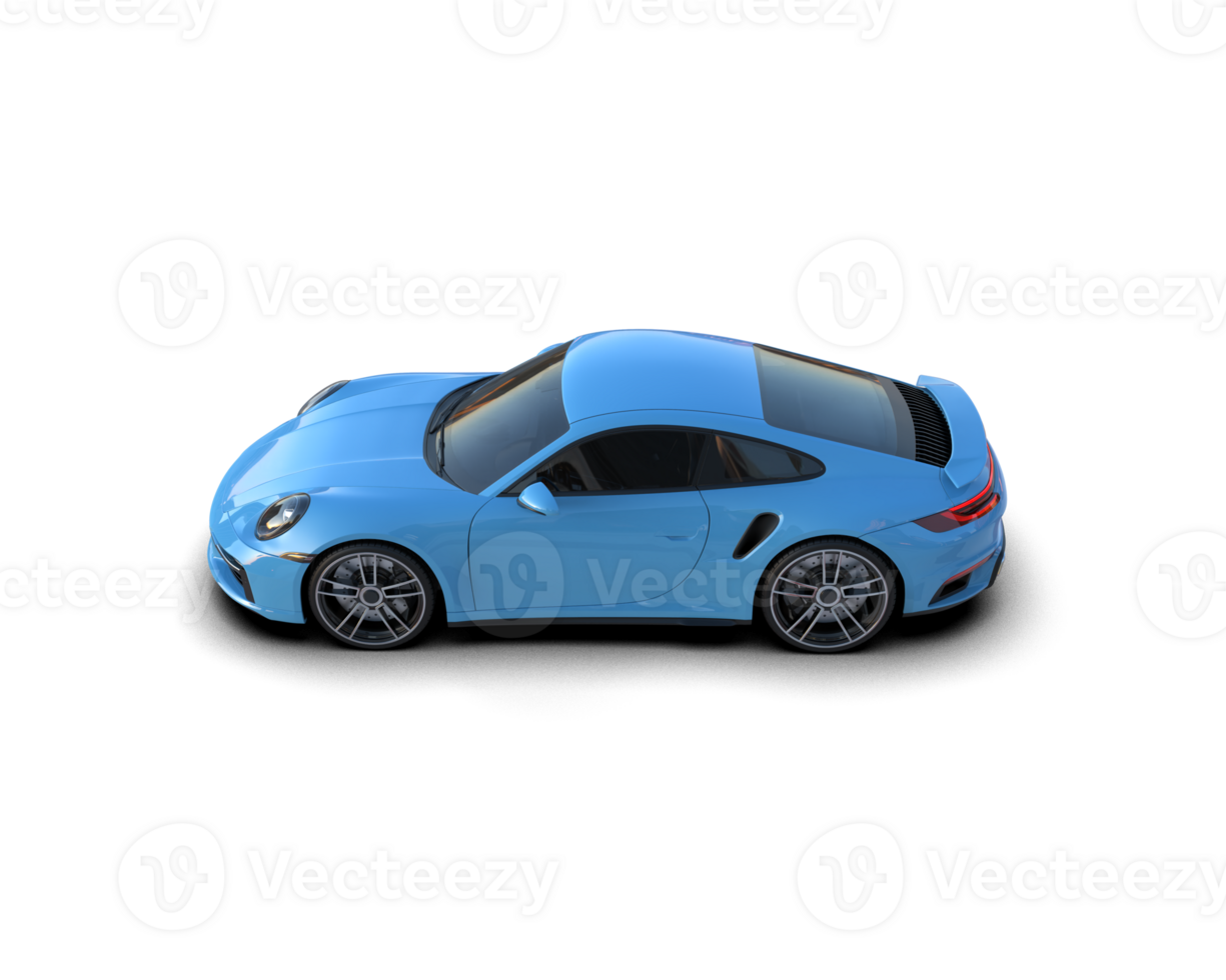 Realistic sport car isolated on background. 3d rendering - illustration png