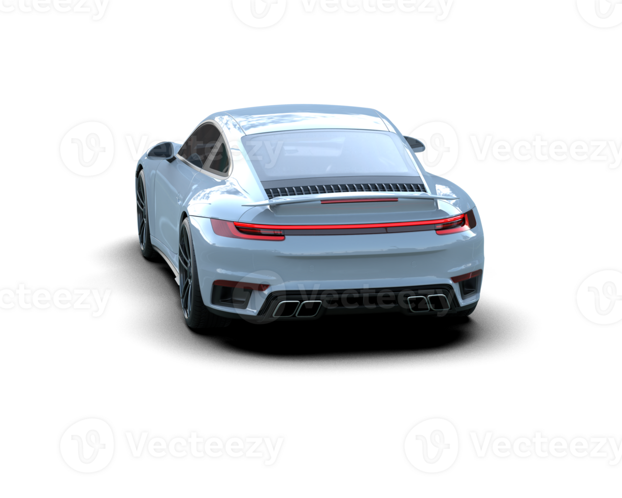 Realistic sport car isolated on background. 3d rendering - illustration png