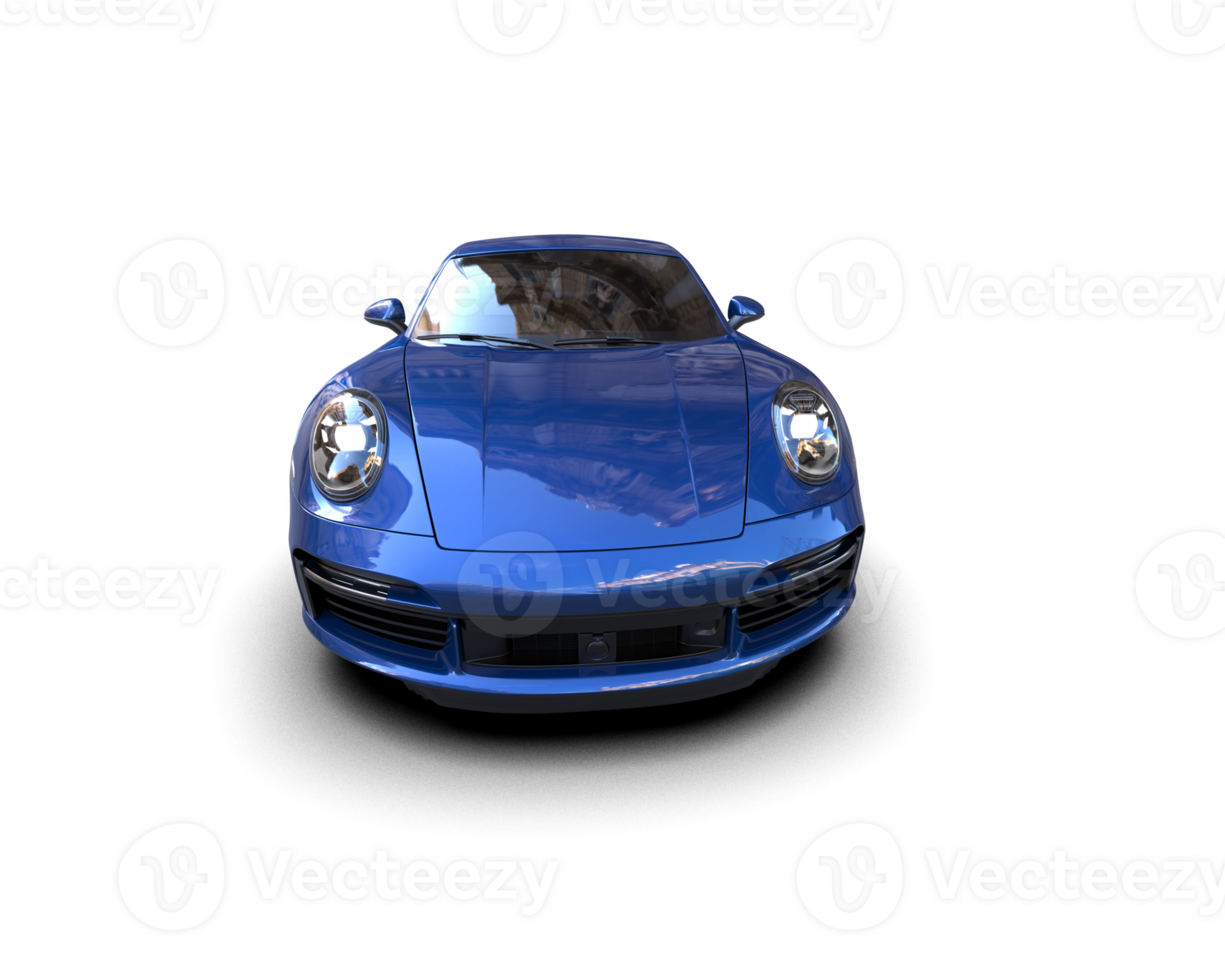 Realistic sport car isolated on background. 3d rendering - illustration png