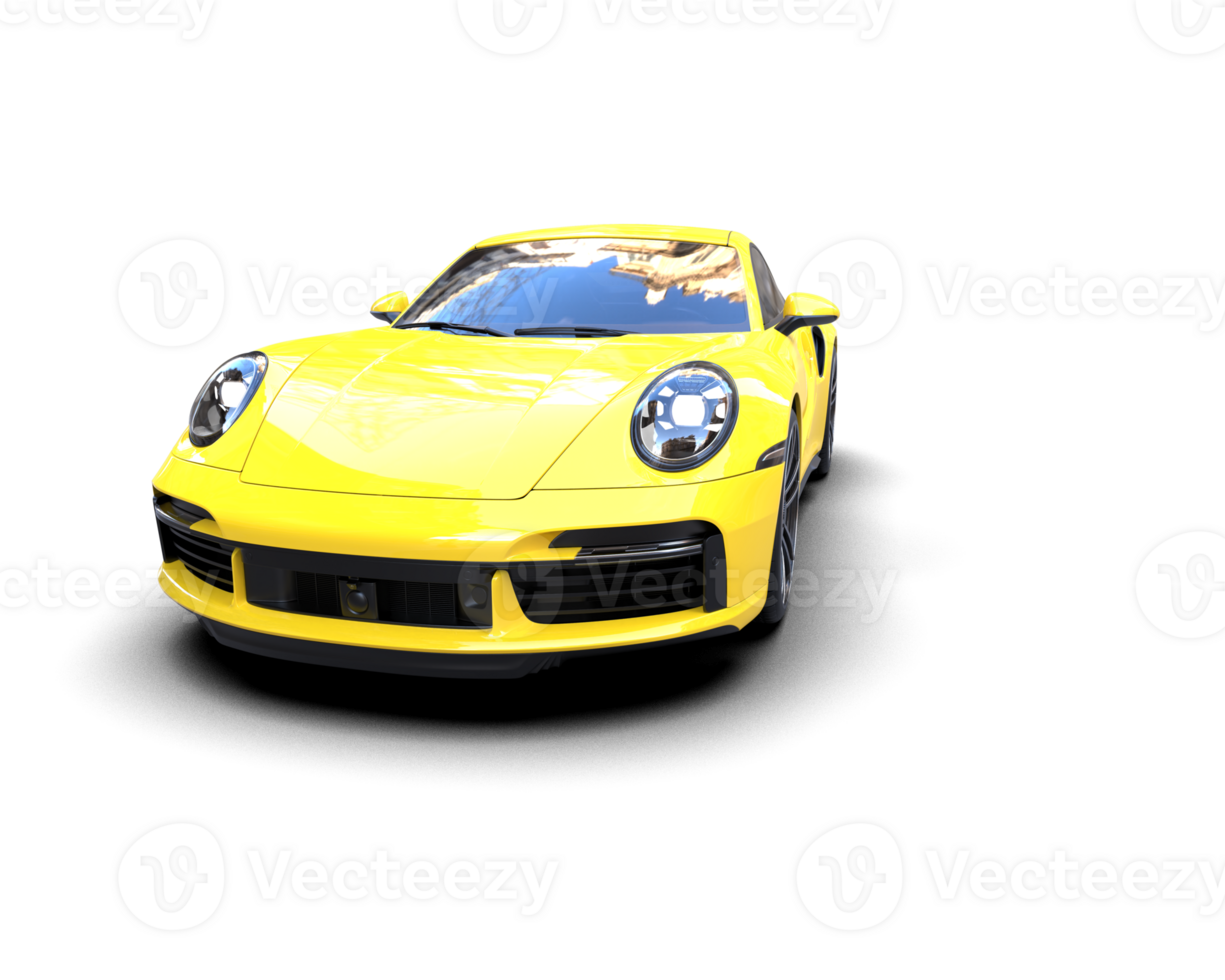 Realistic sport car isolated on background. 3d rendering - illustration png