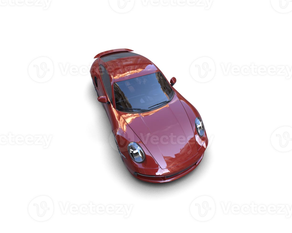 Realistic sport car isolated on background. 3d rendering - illustration png
