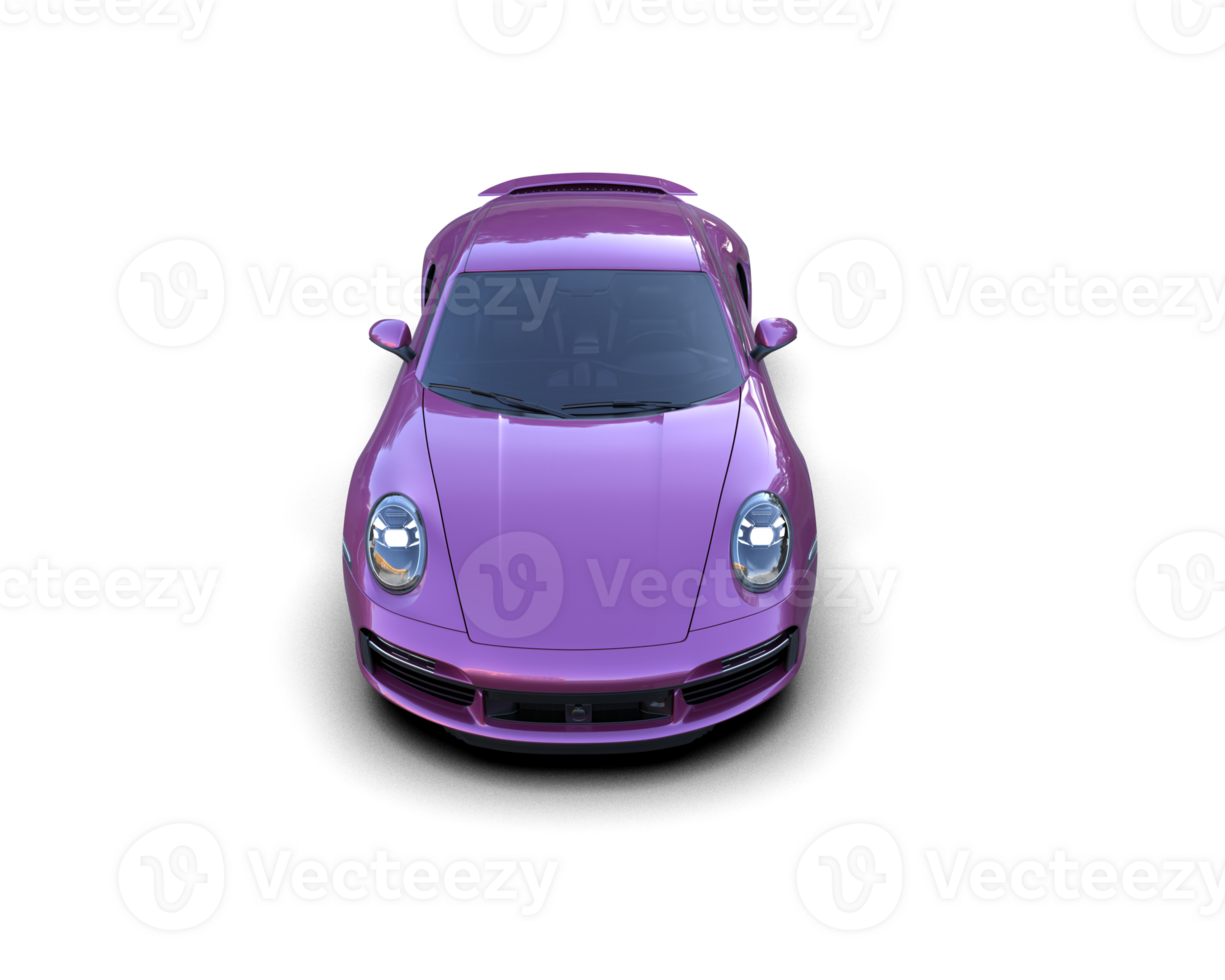 Realistic sport car isolated on background. 3d rendering - illustration png