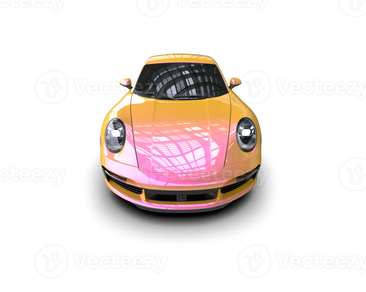 Realistic sport car isolated on background. 3d rendering - illustration png