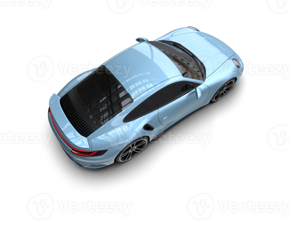 Realistic sport car isolated on background. 3d rendering - illustration png