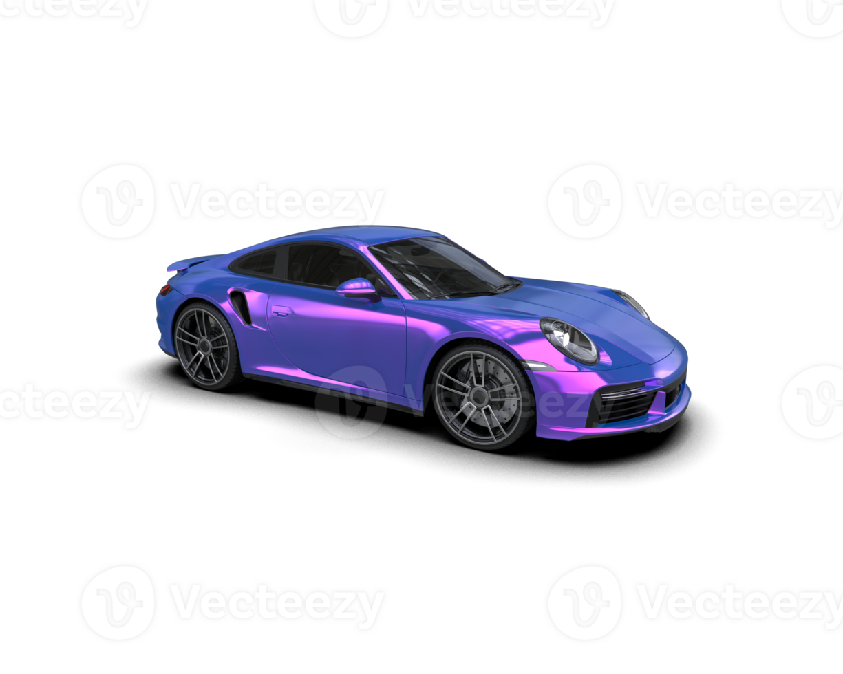 Realistic sport car isolated on background. 3d rendering - illustration png