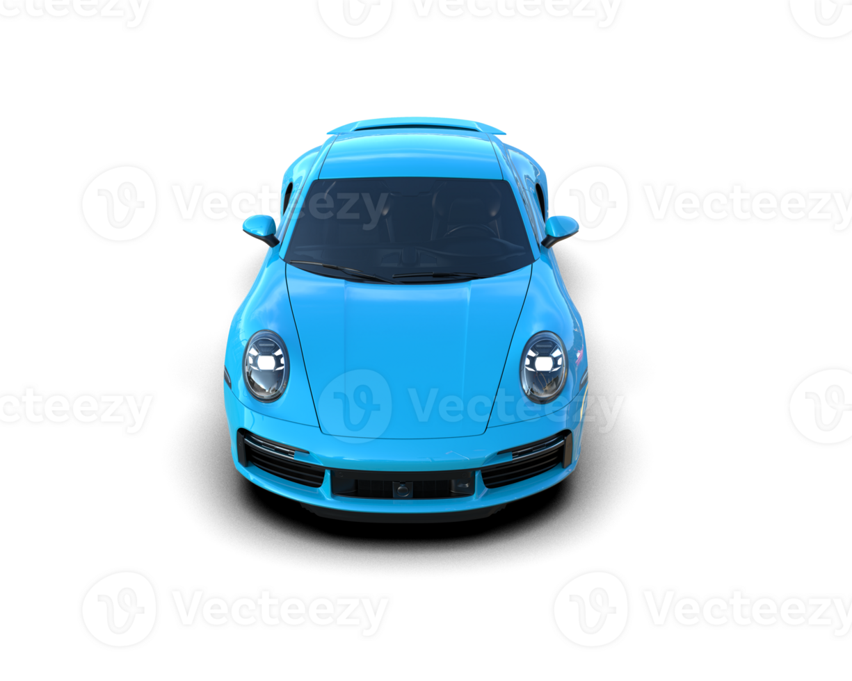 Realistic sport car isolated on background. 3d rendering - illustration png
