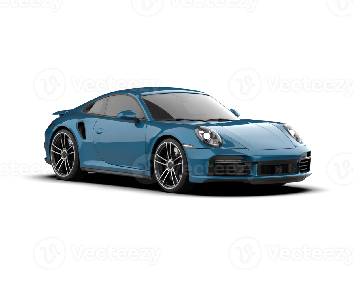 Realistic sport car isolated on background. 3d rendering - illustration png