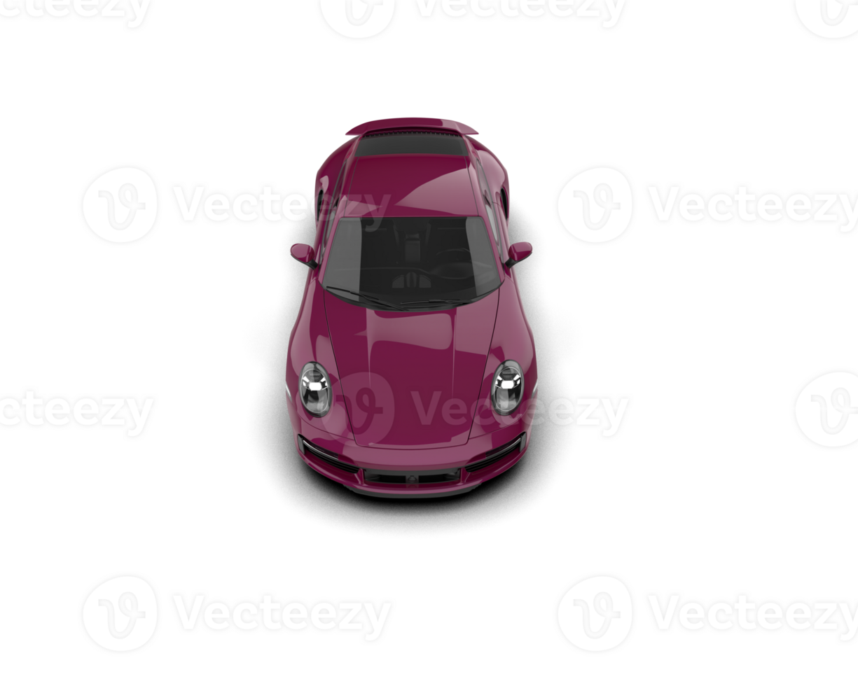 Realistic sport car isolated on background. 3d rendering - illustration png