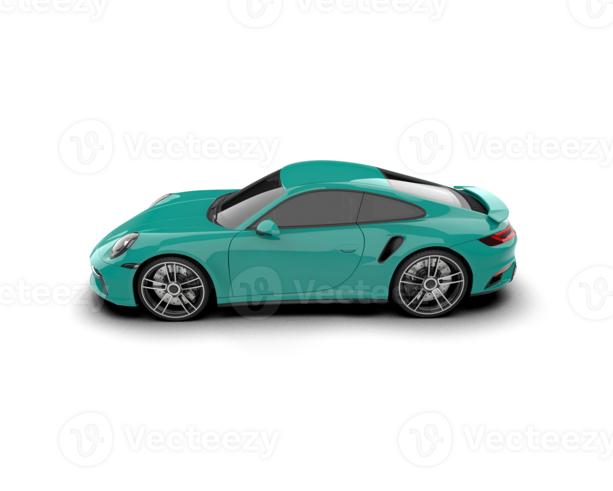 Realistic sport car isolated on background. 3d rendering - illustration png