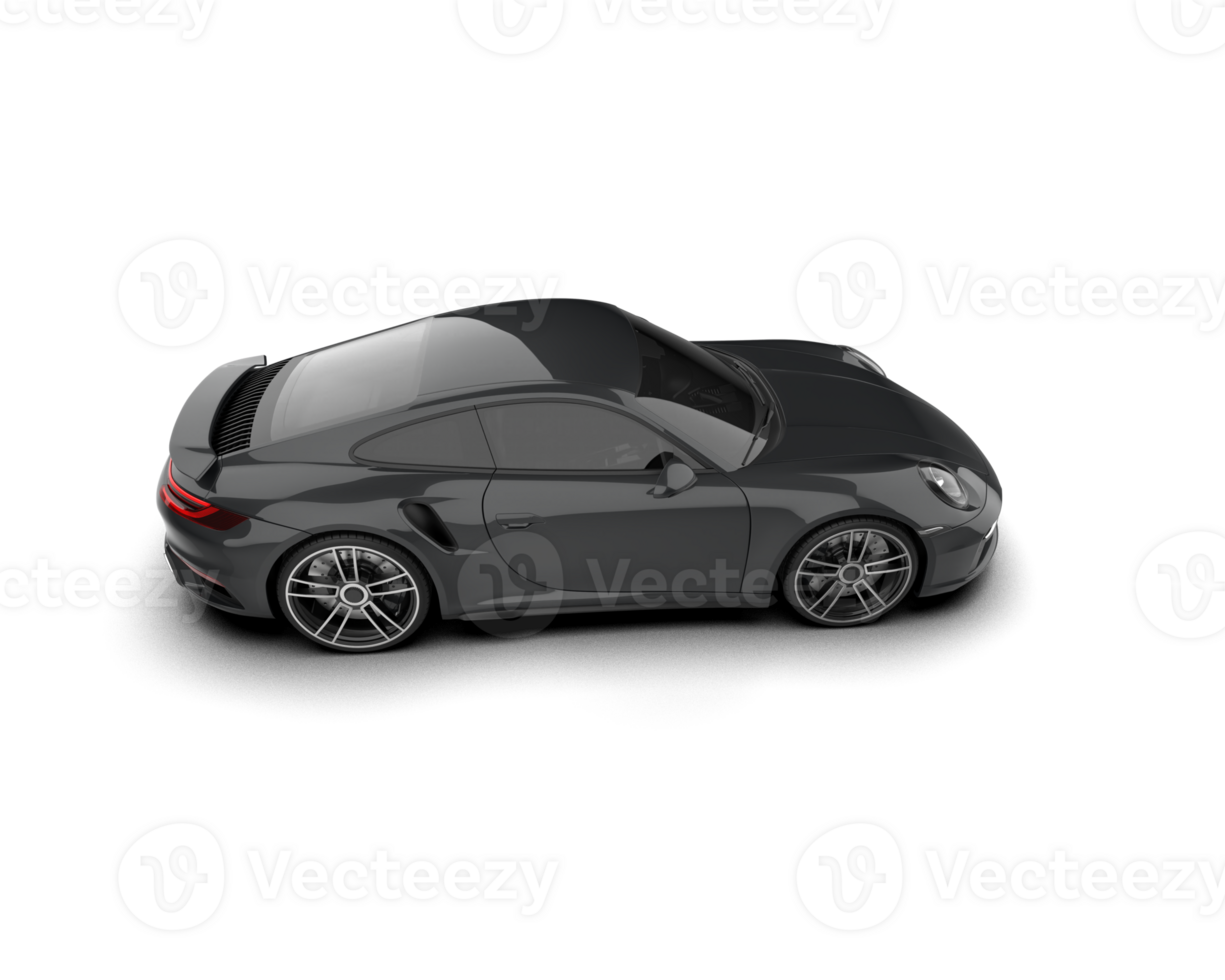 Realistic sport car isolated on background. 3d rendering - illustration png