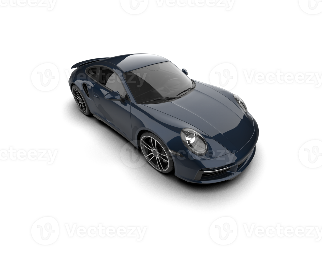 Realistic sport car isolated on background. 3d rendering - illustration png