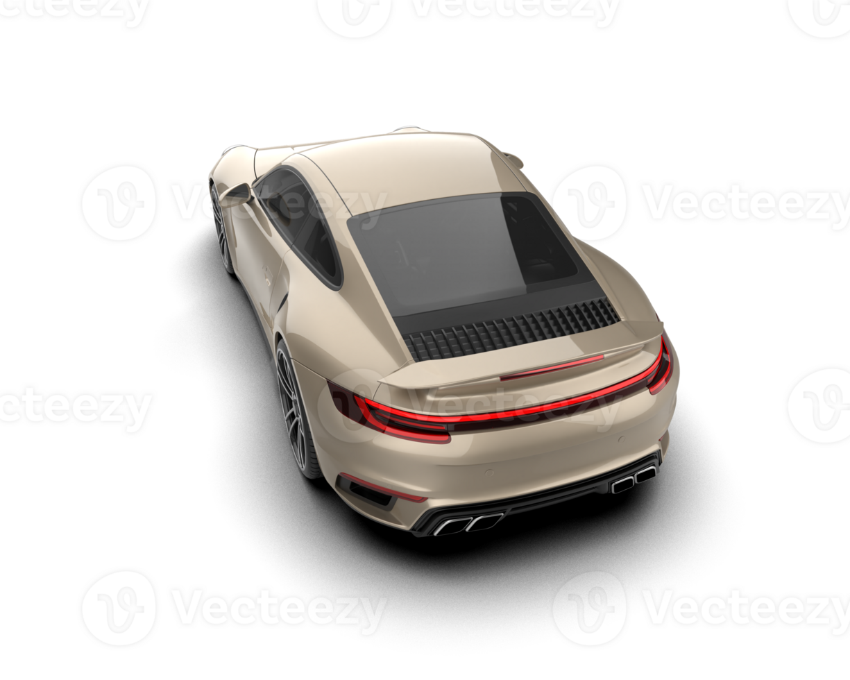 Realistic sport car isolated on background. 3d rendering - illustration png