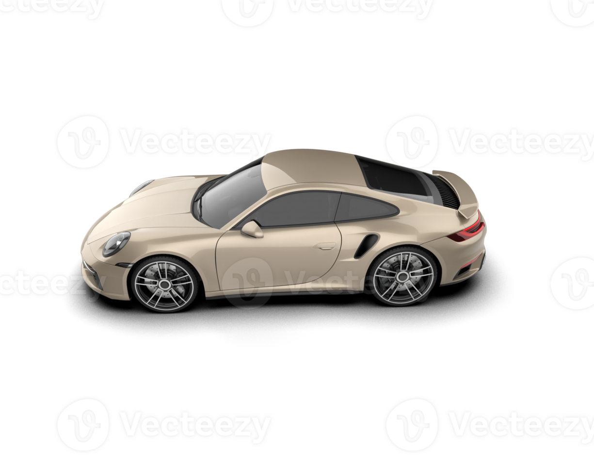 Realistic sport car isolated on background. 3d rendering - illustration png