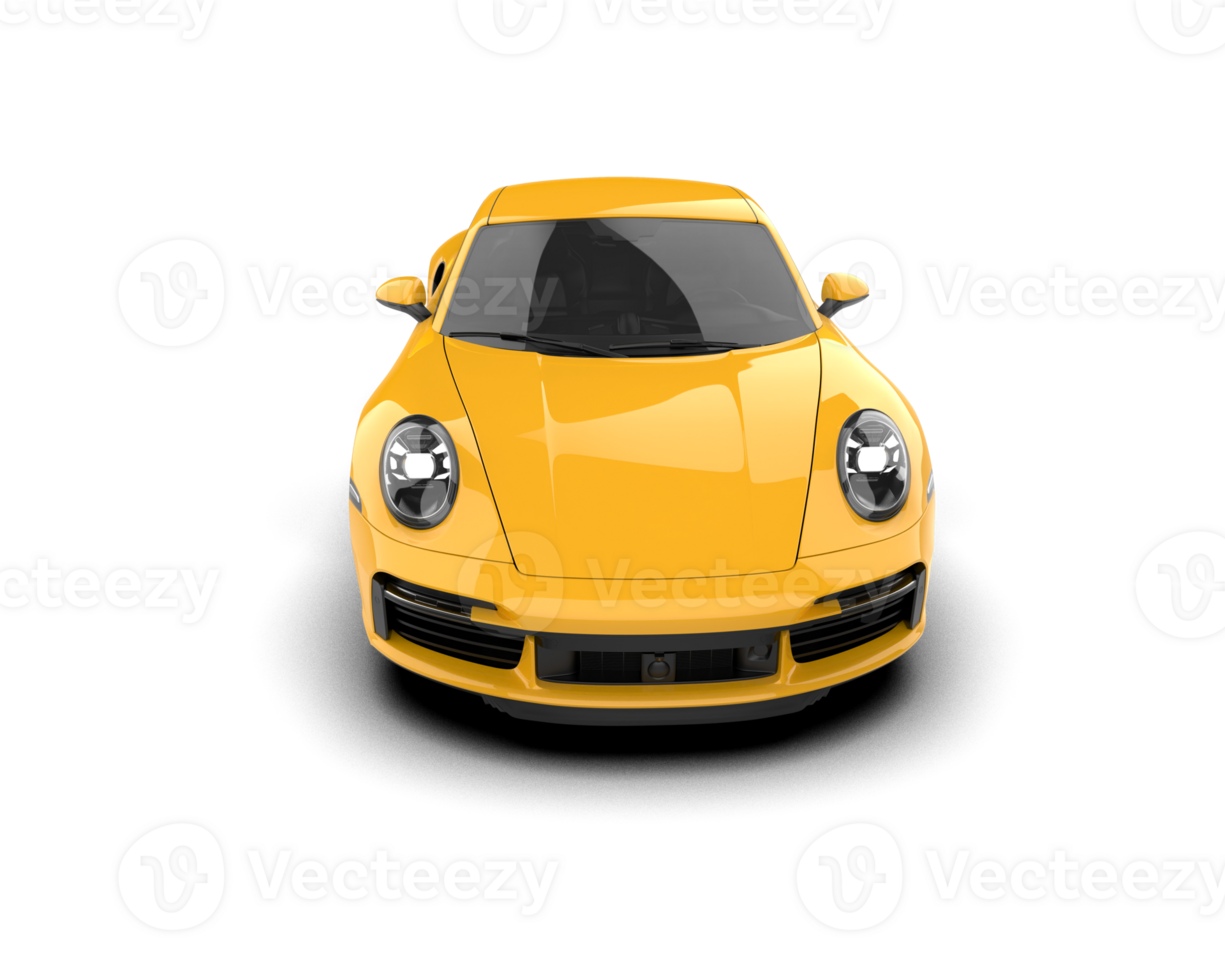 Realistic sport car isolated on background. 3d rendering - illustration png