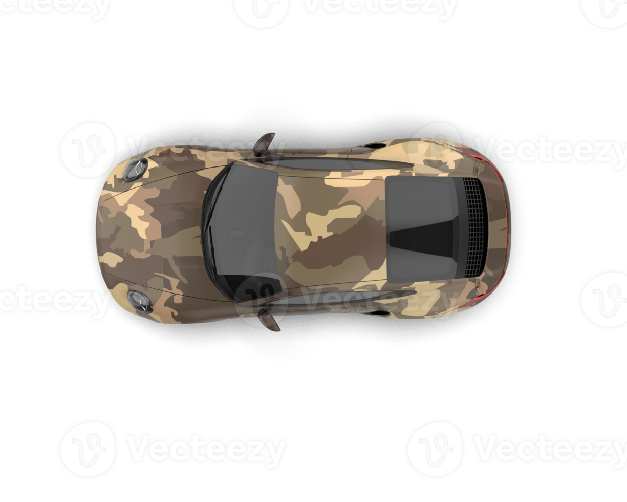 Realistic sport car isolated on background. 3d rendering - illustration png