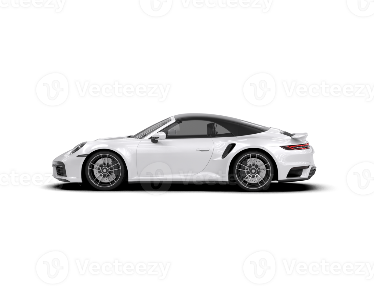 Realistic sport car isolated on background. 3d rendering - illustration png
