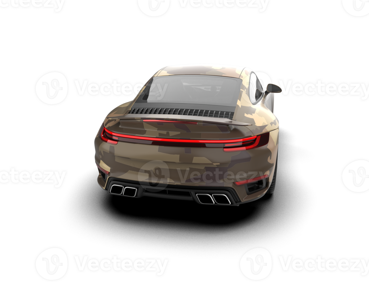 Realistic sport car isolated on background. 3d rendering - illustration png