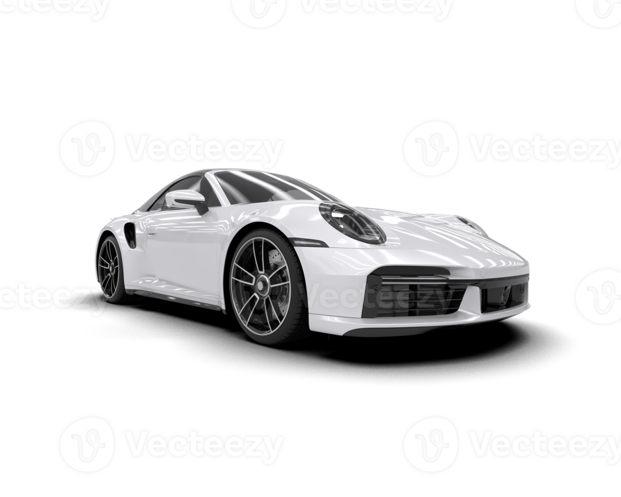 Realistic sport car isolated on background. 3d rendering - illustration png
