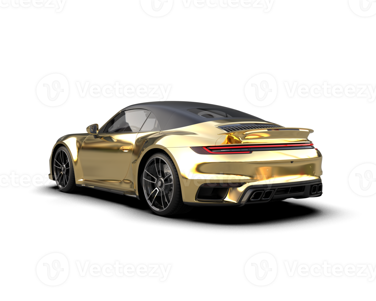 Realistic sport car isolated on background. 3d rendering - illustration png