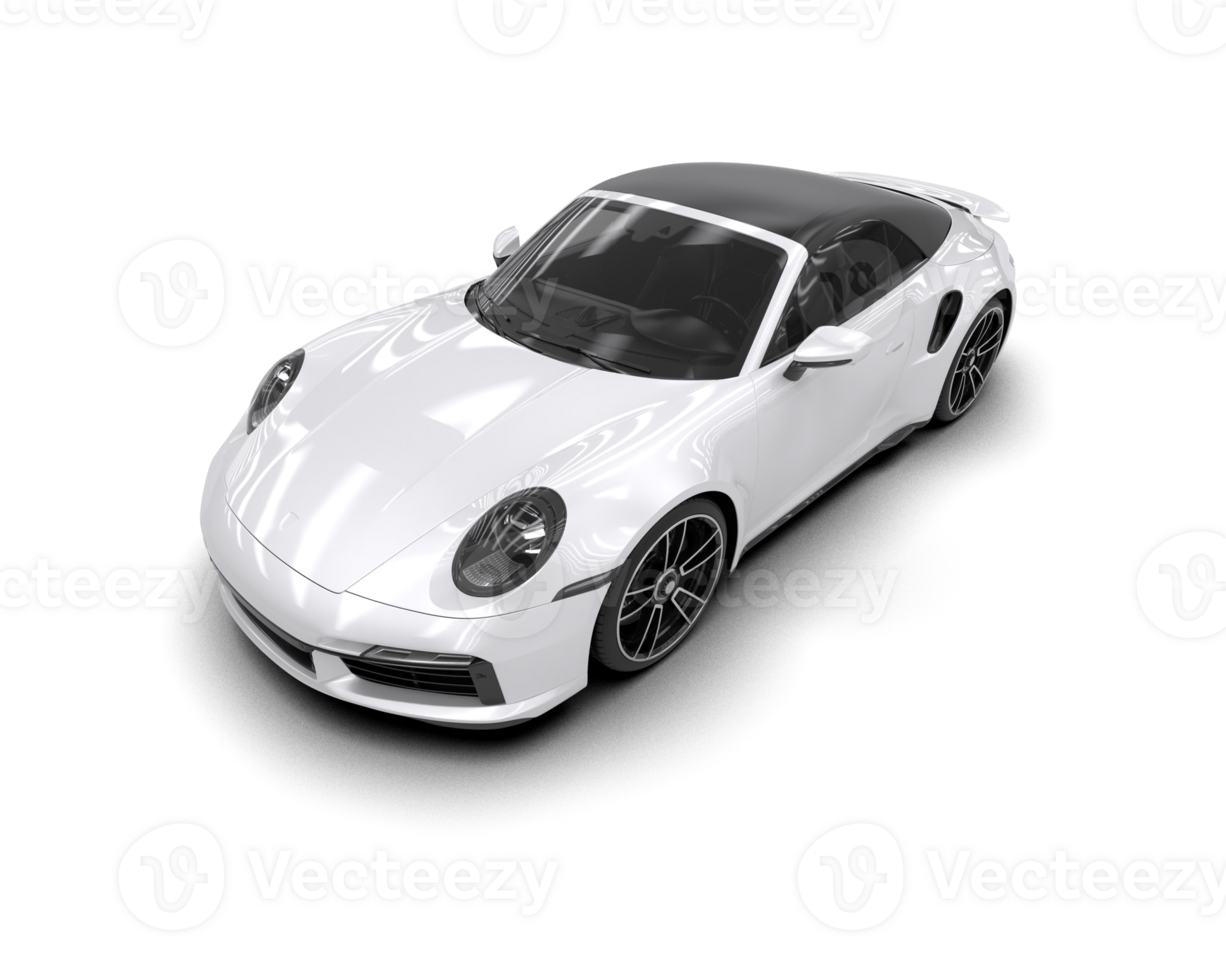 Realistic sport car isolated on background. 3d rendering - illustration png