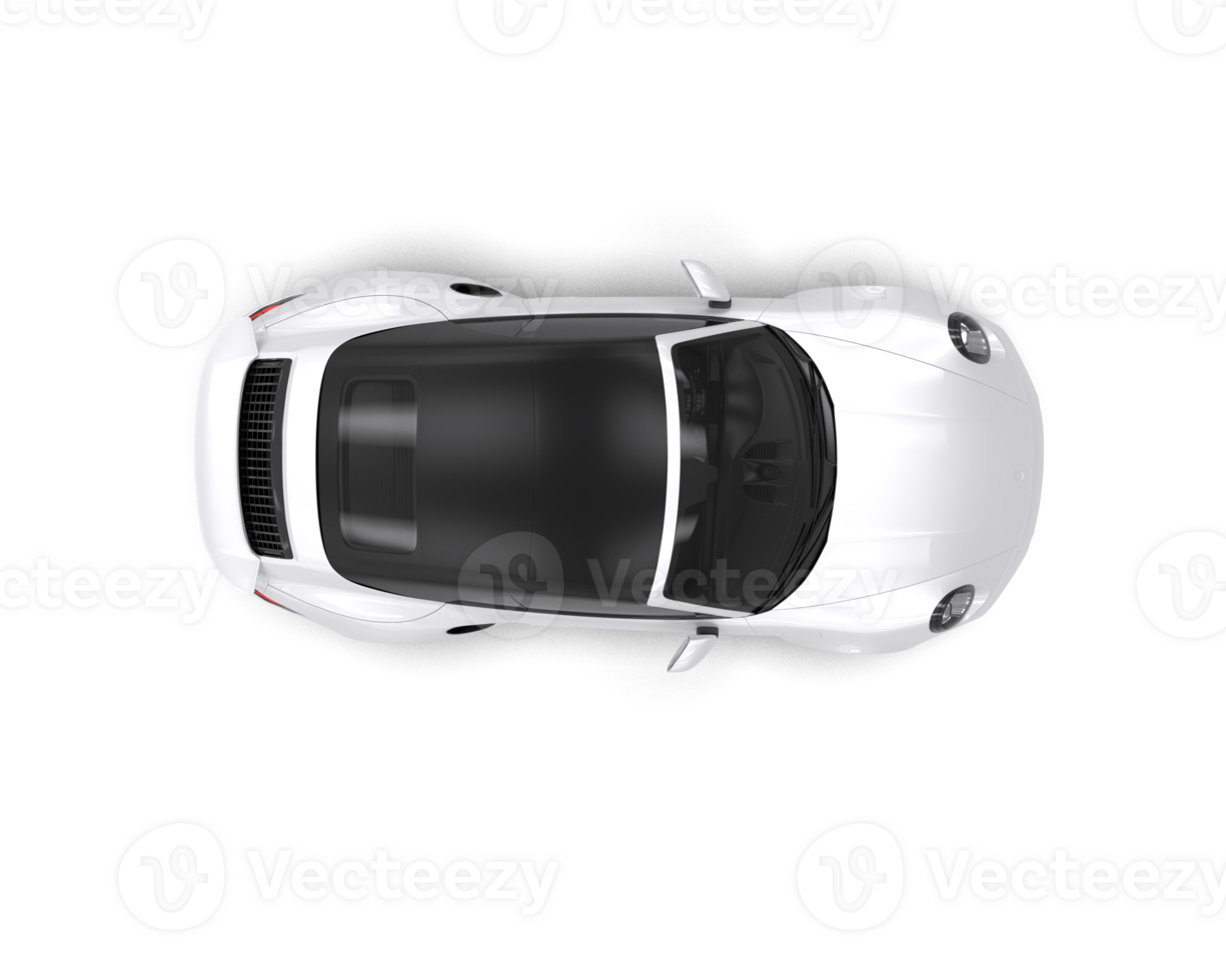 Realistic sport car isolated on background. 3d rendering - illustration png