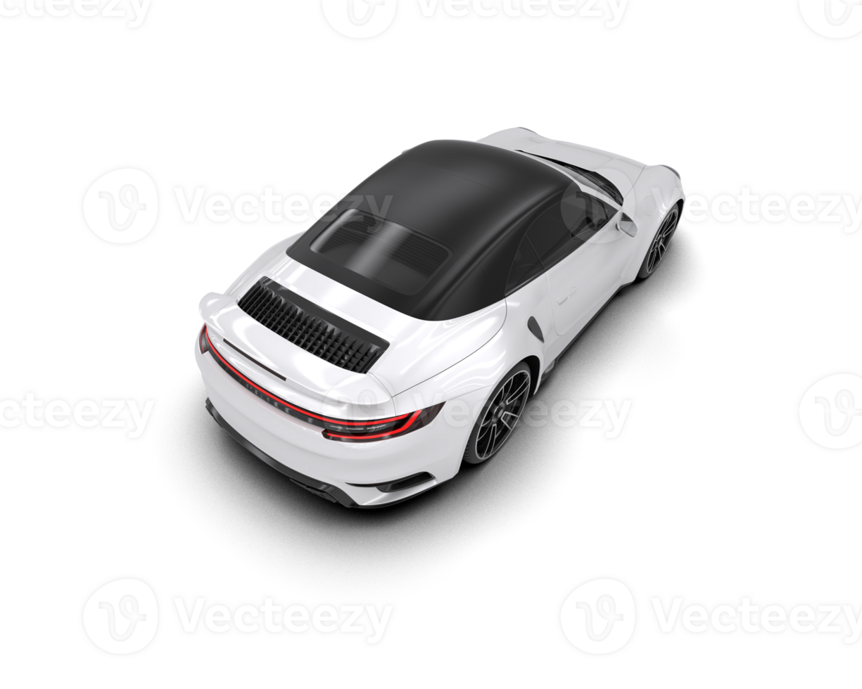 Realistic sport car isolated on background. 3d rendering - illustration png