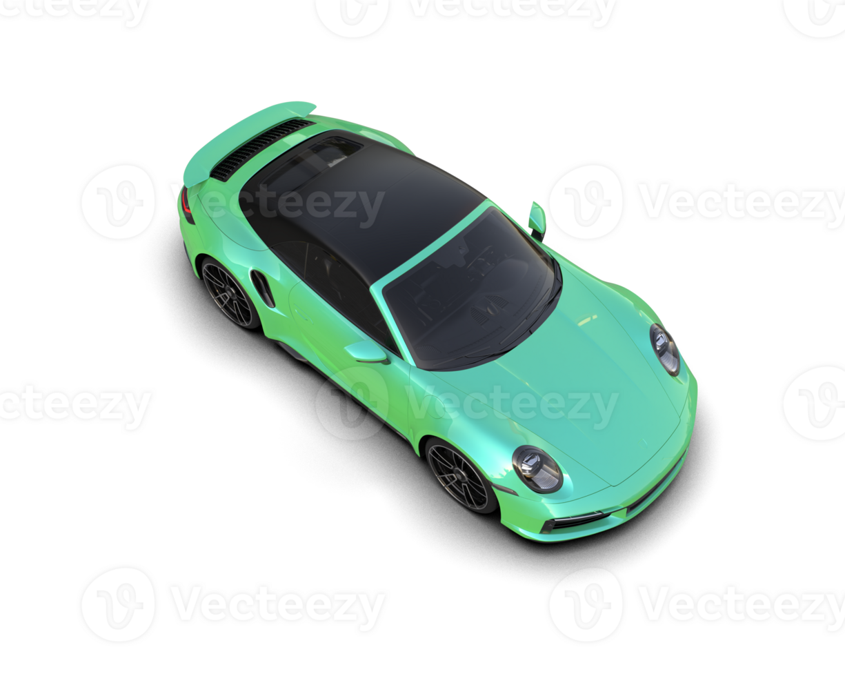 Realistic sport car isolated on background. 3d rendering - illustration png