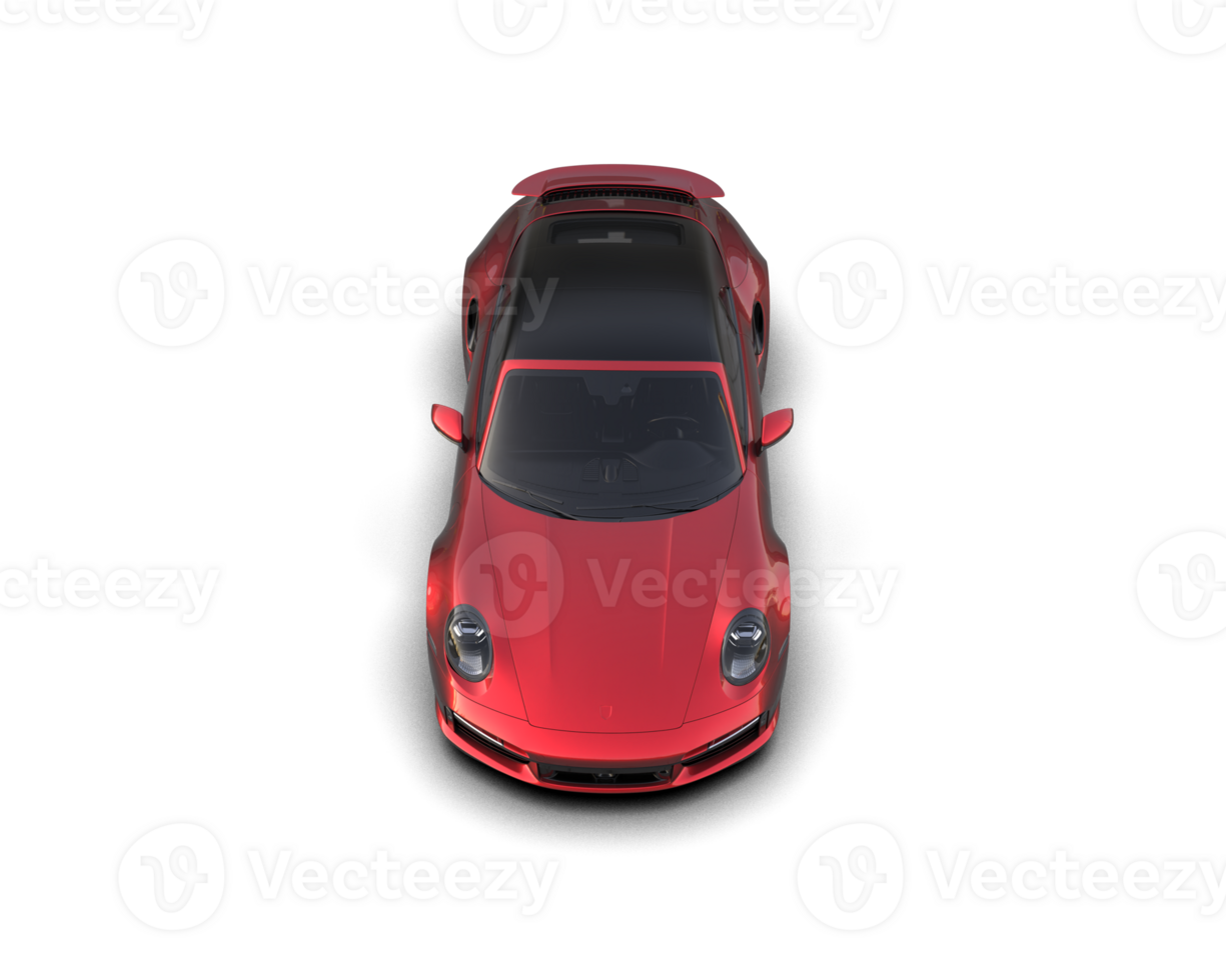 Realistic sport car isolated on background. 3d rendering - illustration png