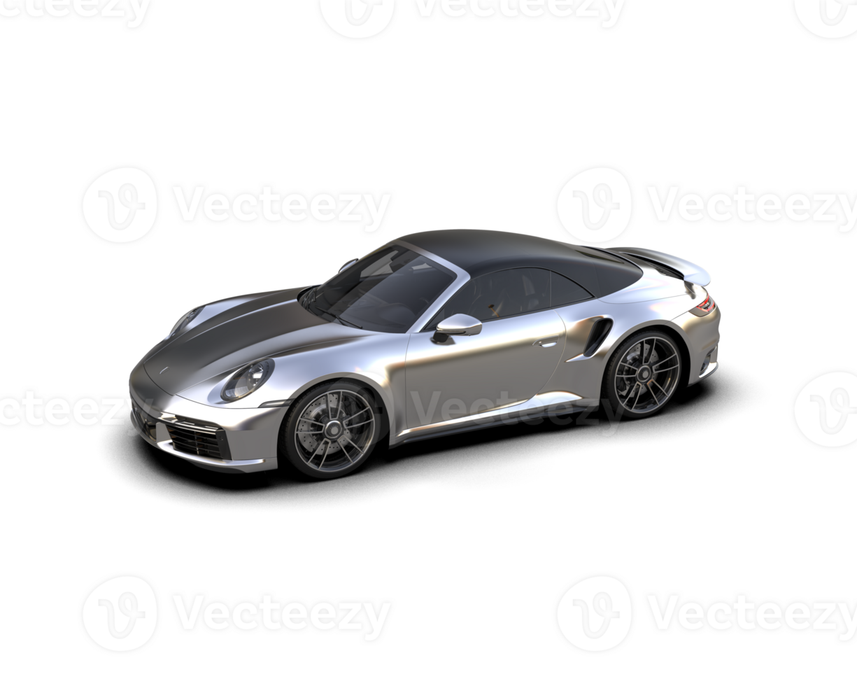 Realistic sport car isolated on background. 3d rendering - illustration png