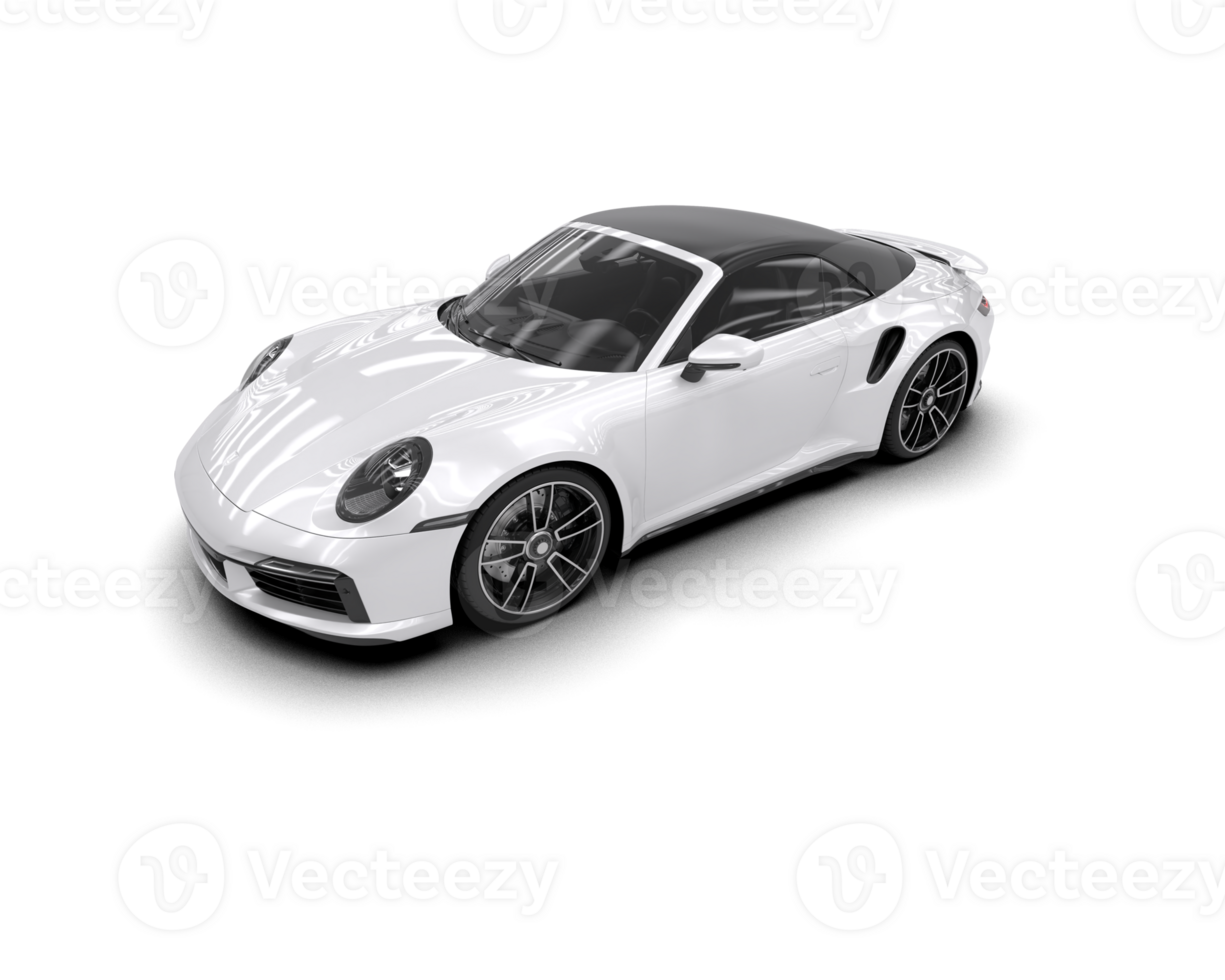 Realistic sport car isolated on background. 3d rendering - illustration png