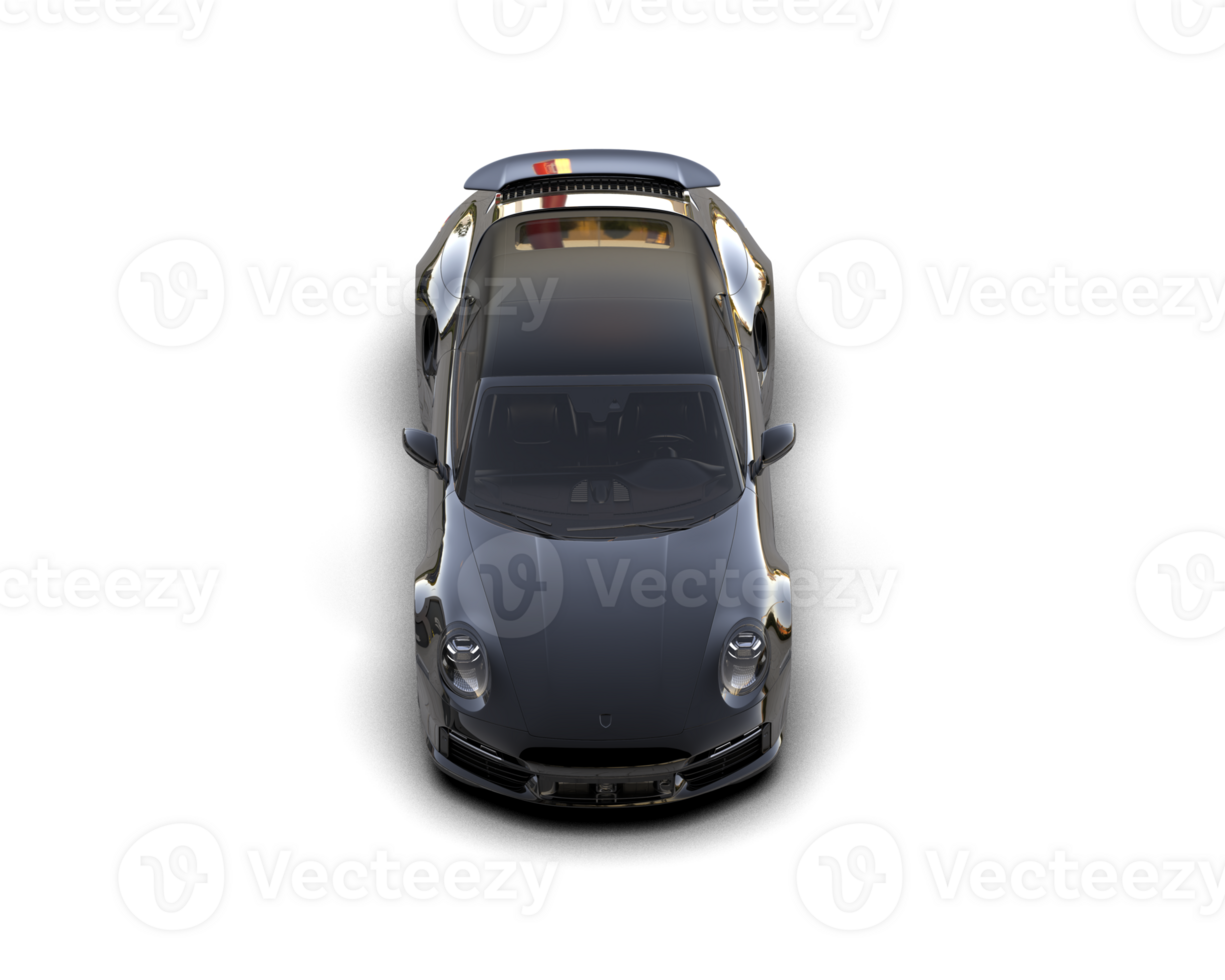 Realistic sport car isolated on background. 3d rendering - illustration png