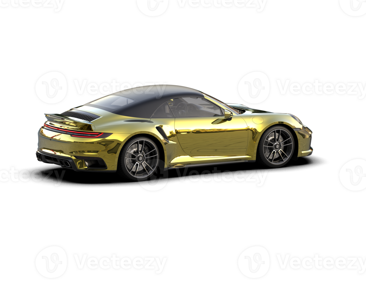 Realistic sport car isolated on background. 3d rendering - illustration png