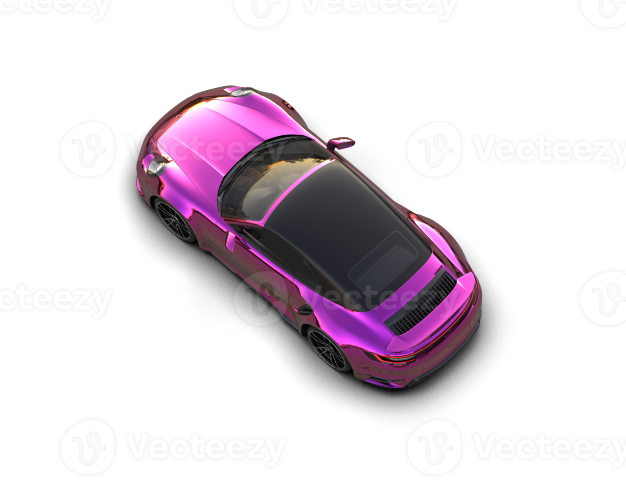 Realistic sport car isolated on background. 3d rendering - illustration png