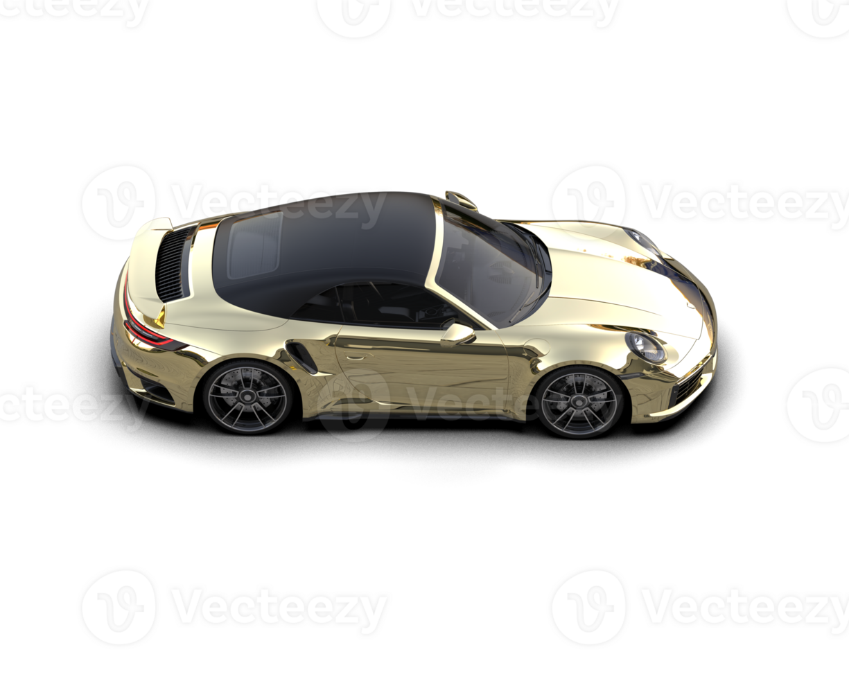 Realistic sport car isolated on background. 3d rendering - illustration png