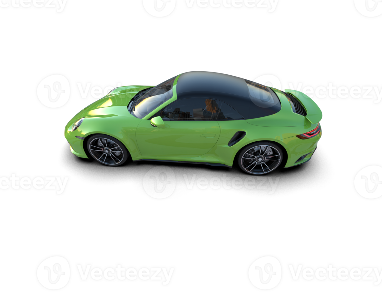 Realistic sport car isolated on background. 3d rendering - illustration png